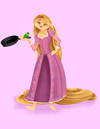 “Rapunzel” Postcard