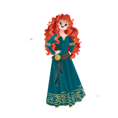 Scottish Princess Sticker