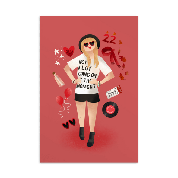 “Red” Postcard Print