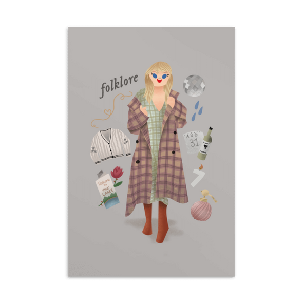 “Folklore” Postcard Print