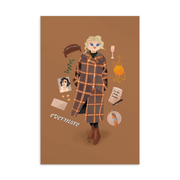 “Evermore” Postcard Print